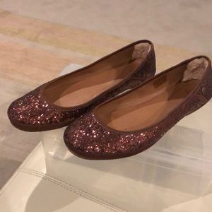 UGG Australia Brown Antora Glitter Flats Size 11
